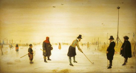Hendrick Avercamp (1585-1634), Winter Landscape with Golfers, 1620
